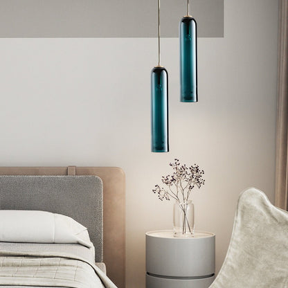 Lavisa - Long Milk Glass Bottle Pendant Light