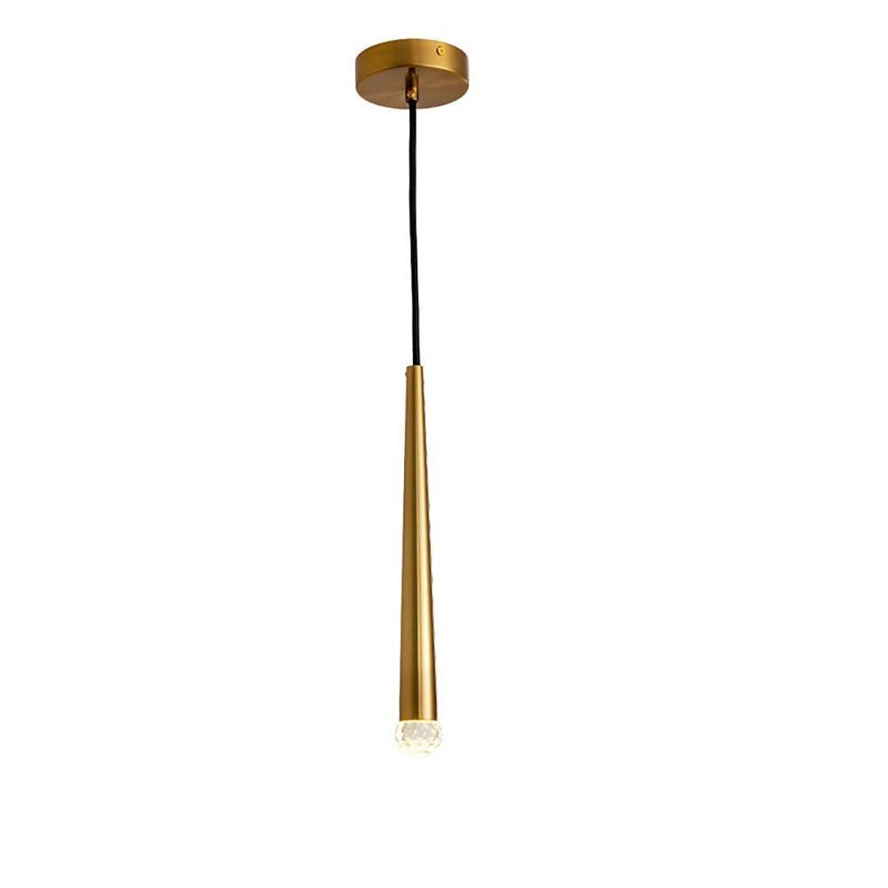 Lavisa - Slim Crystal Cylinder Pendant Light