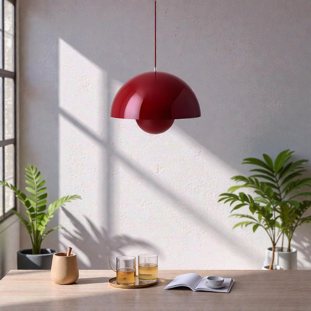 Lavisa - Minimalist Scandinavian Globe-Dome LED Pendant Light