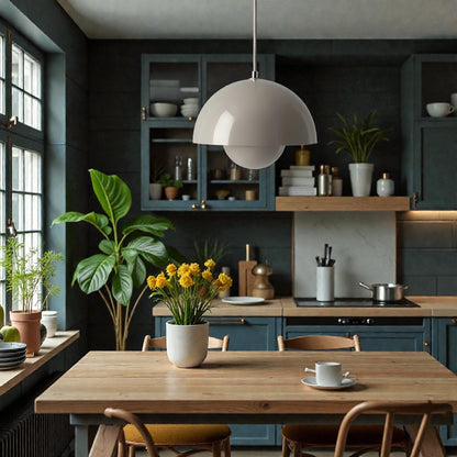 Lavisa - Minimalist Scandinavian Globe-Dome LED Pendant Light