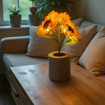 Lavisa - Glowing Sunflower Bouquet Table Lamp