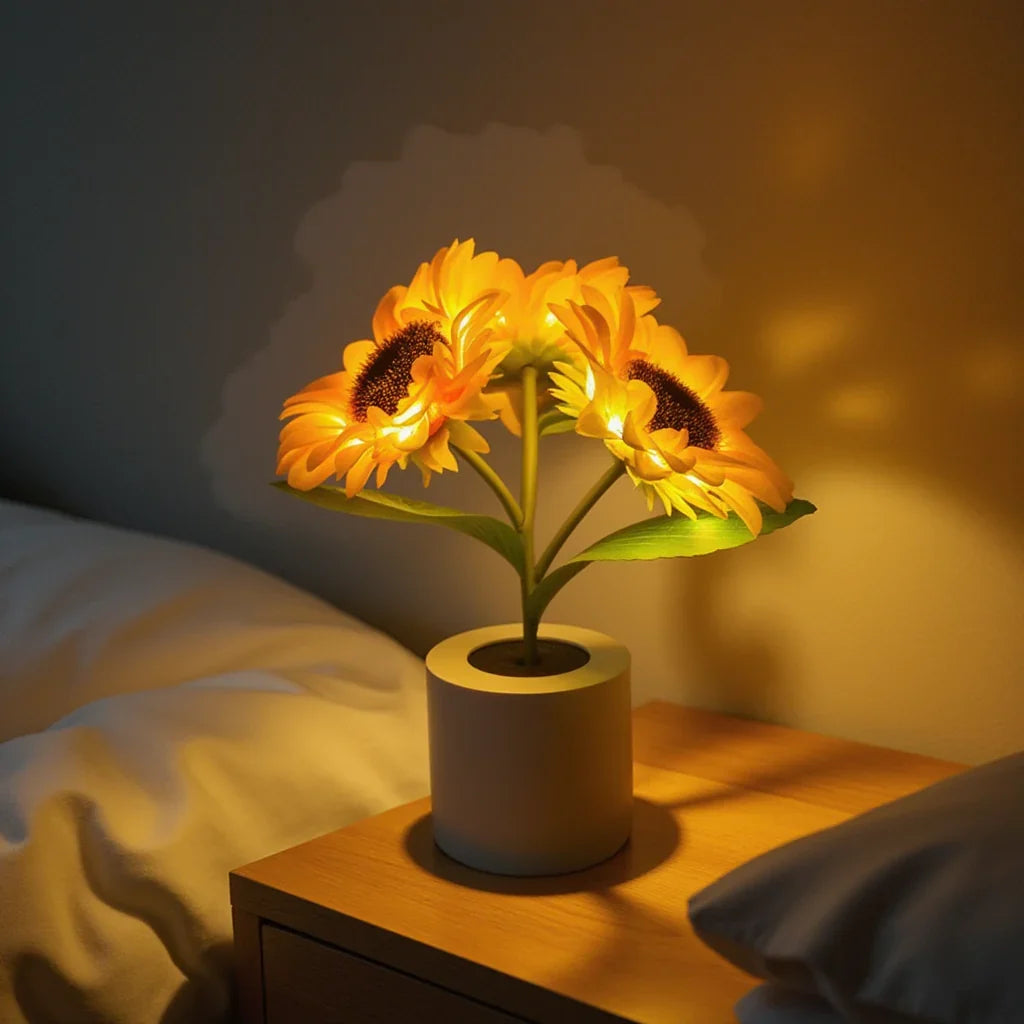 Lavisa - Glowing Sunflower Bouquet Table Lamp
