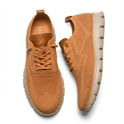 Men's Breathable Mesh Lace-Up Casual Trainers - Close-Up Fabric Texture | Lavisa