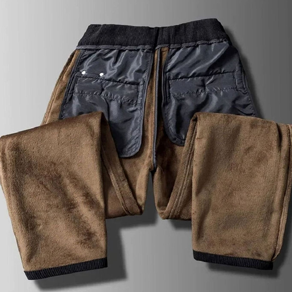 Lavisa - Mens Fleece Lined Corduroy Straight Fit Pants