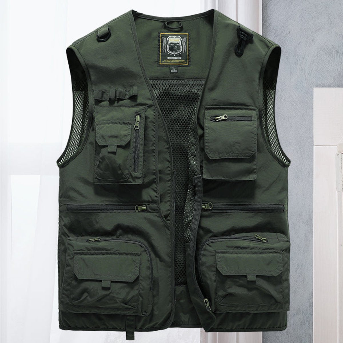 Lavisa - Mens Gilet Multi-Pocket Lightweight Outdoor Fishing Vest