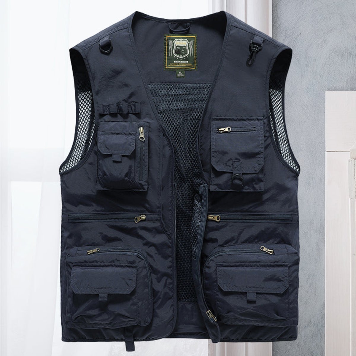Lavisa - Mens Gilet Multi-Pocket Lightweight Outdoor Fishing Vest
