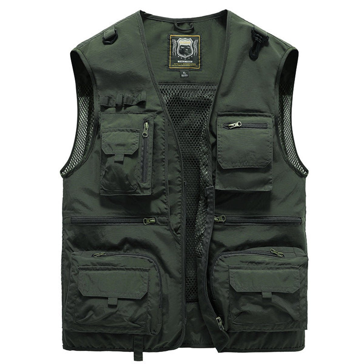 Lavisa - Mens Gilet Multi-Pocket Lightweight Outdoor Fishing Vest