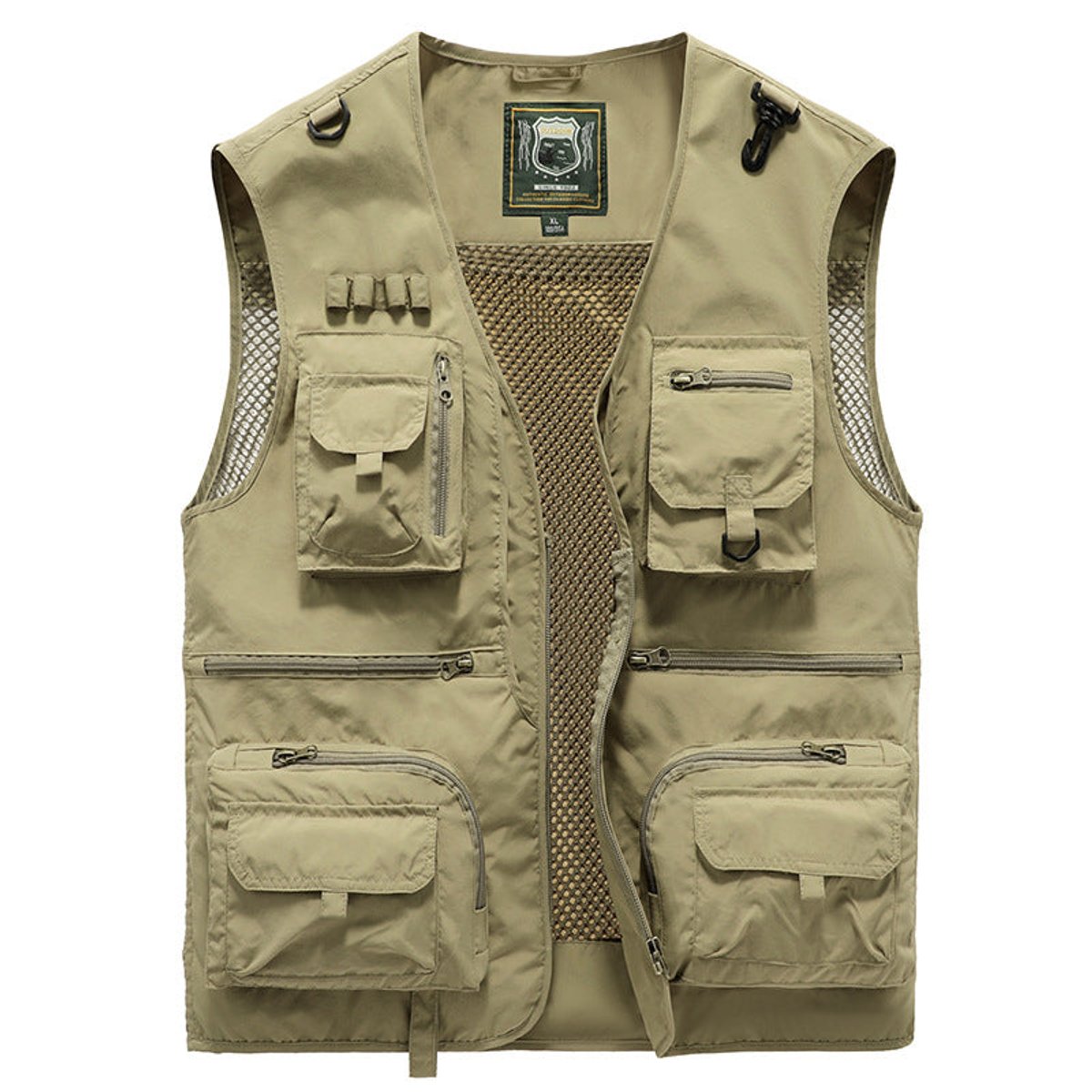 Lavisa - Mens Gilet Multi-Pocket Lightweight Outdoor Fishing Vest