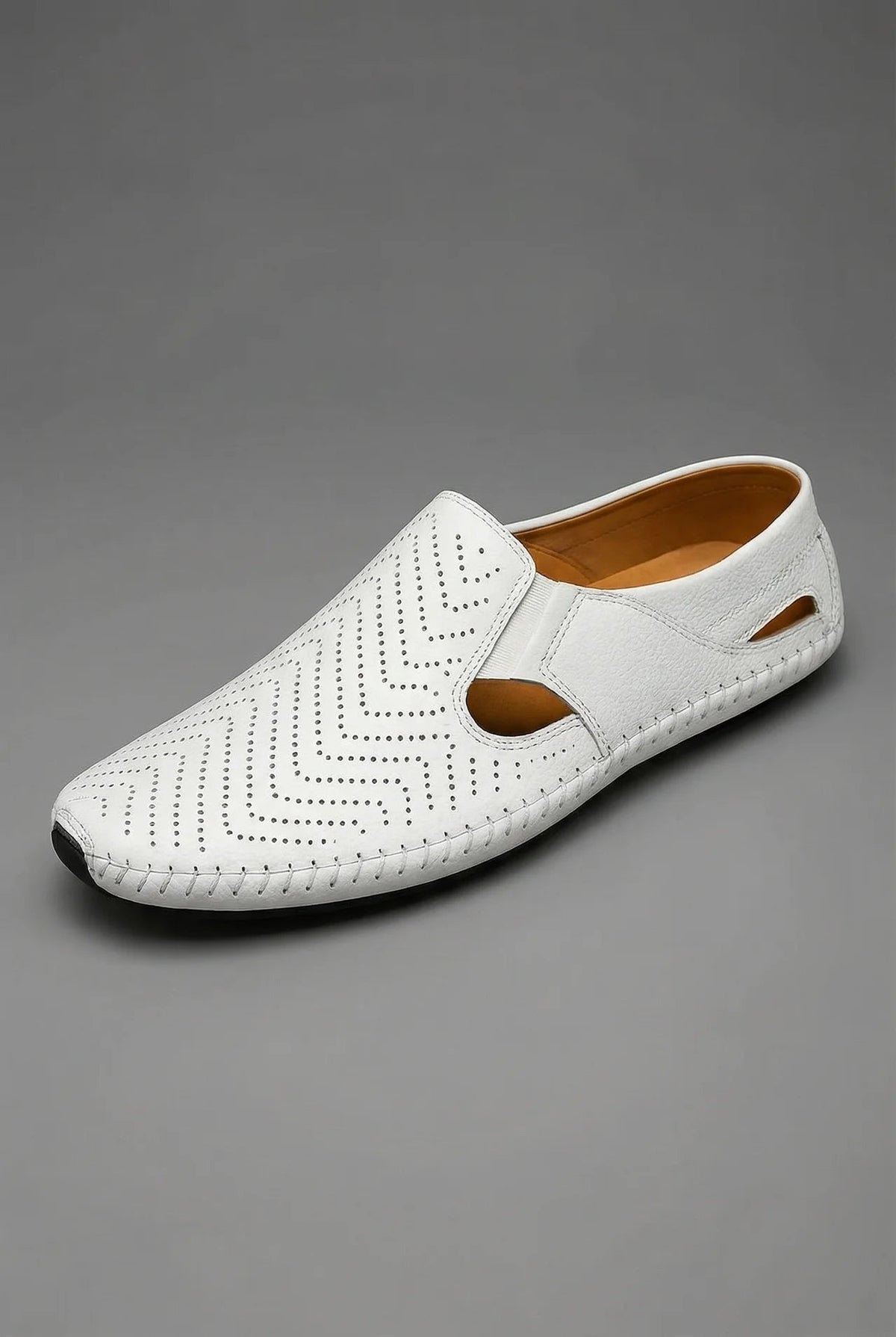 Men's Perforated Slip-On Breathable Summer Loafers - Variant Style 7 | Lavisa