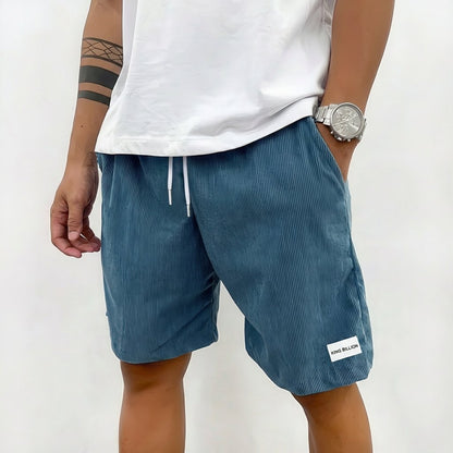 Lavisa - Men's Relaxed-Fit Corduroy Drawstring Shorts