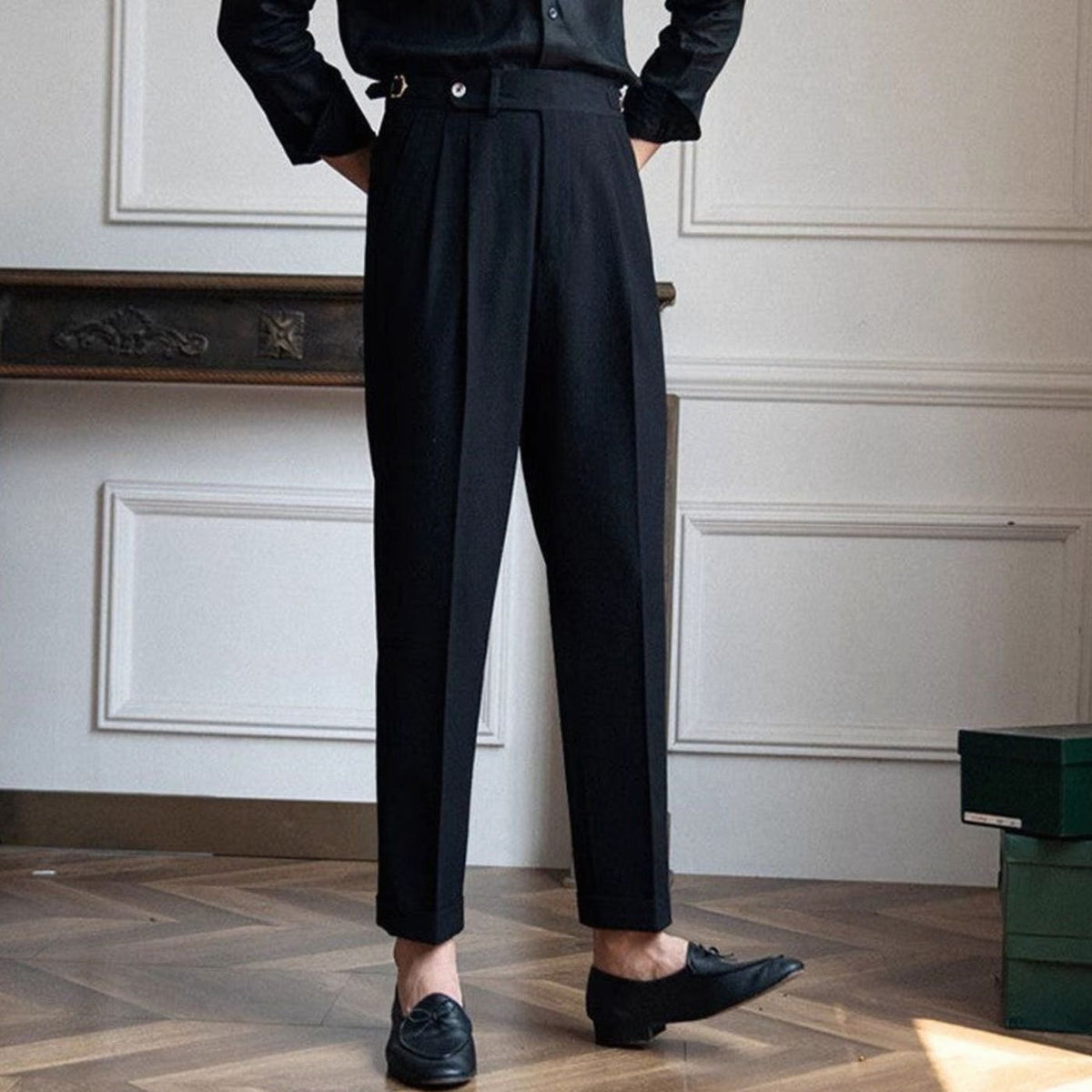 Lavisa - Men's Tailored Pleated Trousers