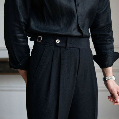Lavisa - Men's Tailored Pleated Trousers