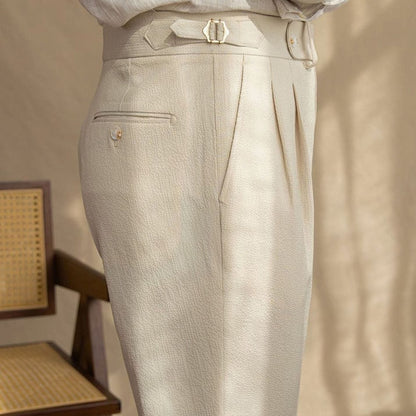 Lavisa - Men's Tailored Pleated Trousers