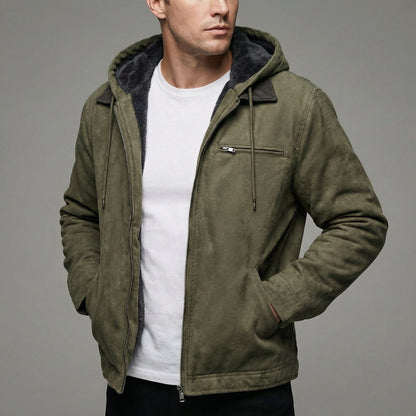 Lavisa - Men's Winter Coat Multiple Zip Pockets Outdoor Casual