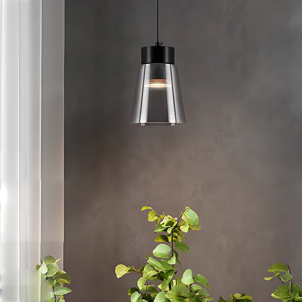 Lavisa - Smoke Gray Glass COB Pendant Light