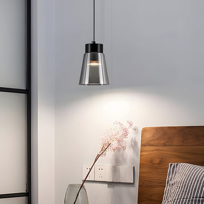 Lavisa - Smoke Gray Glass COB Pendant Light