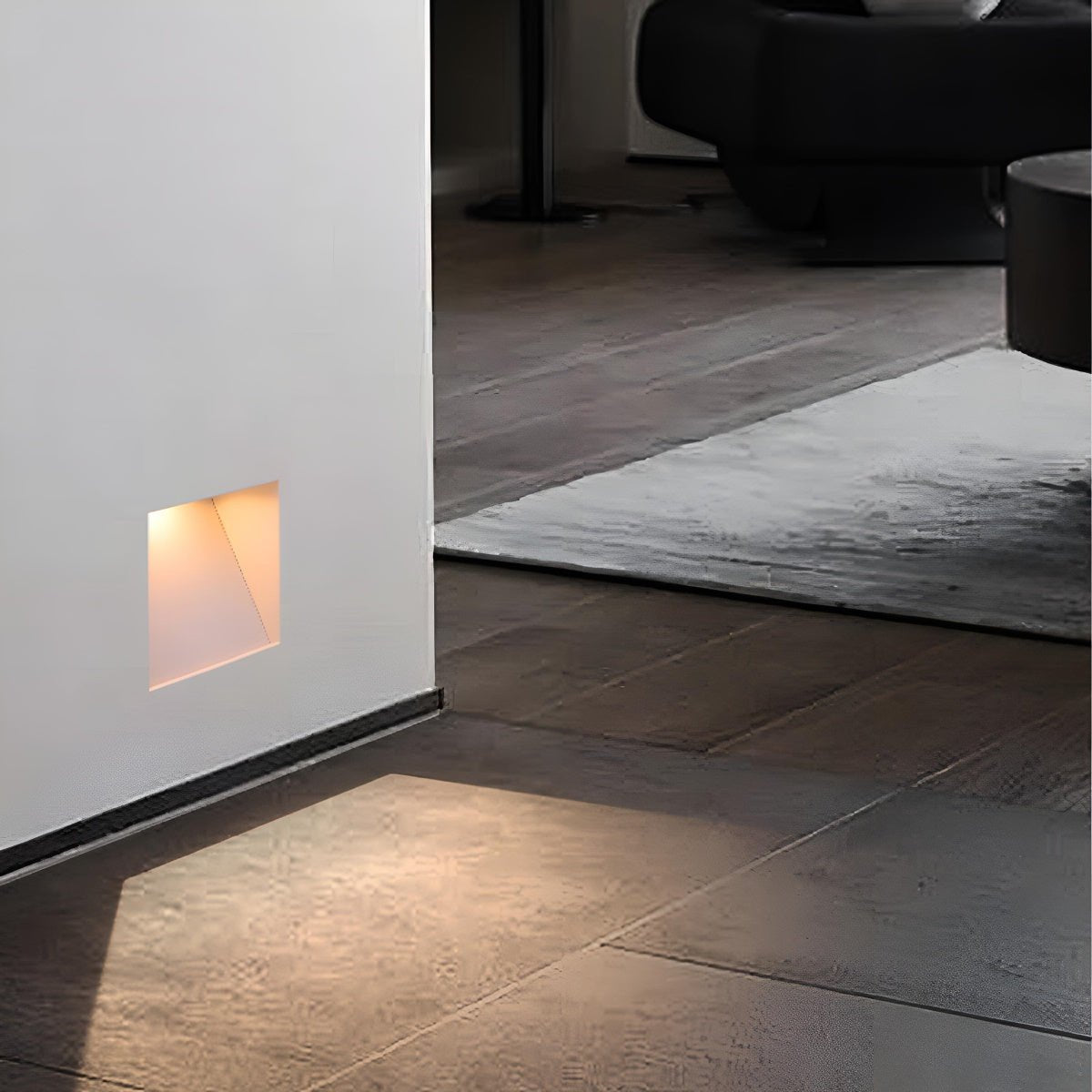 Lavisa - Square LED Recessed Step Light - Modern Minimalist Hallway Foot Lamp