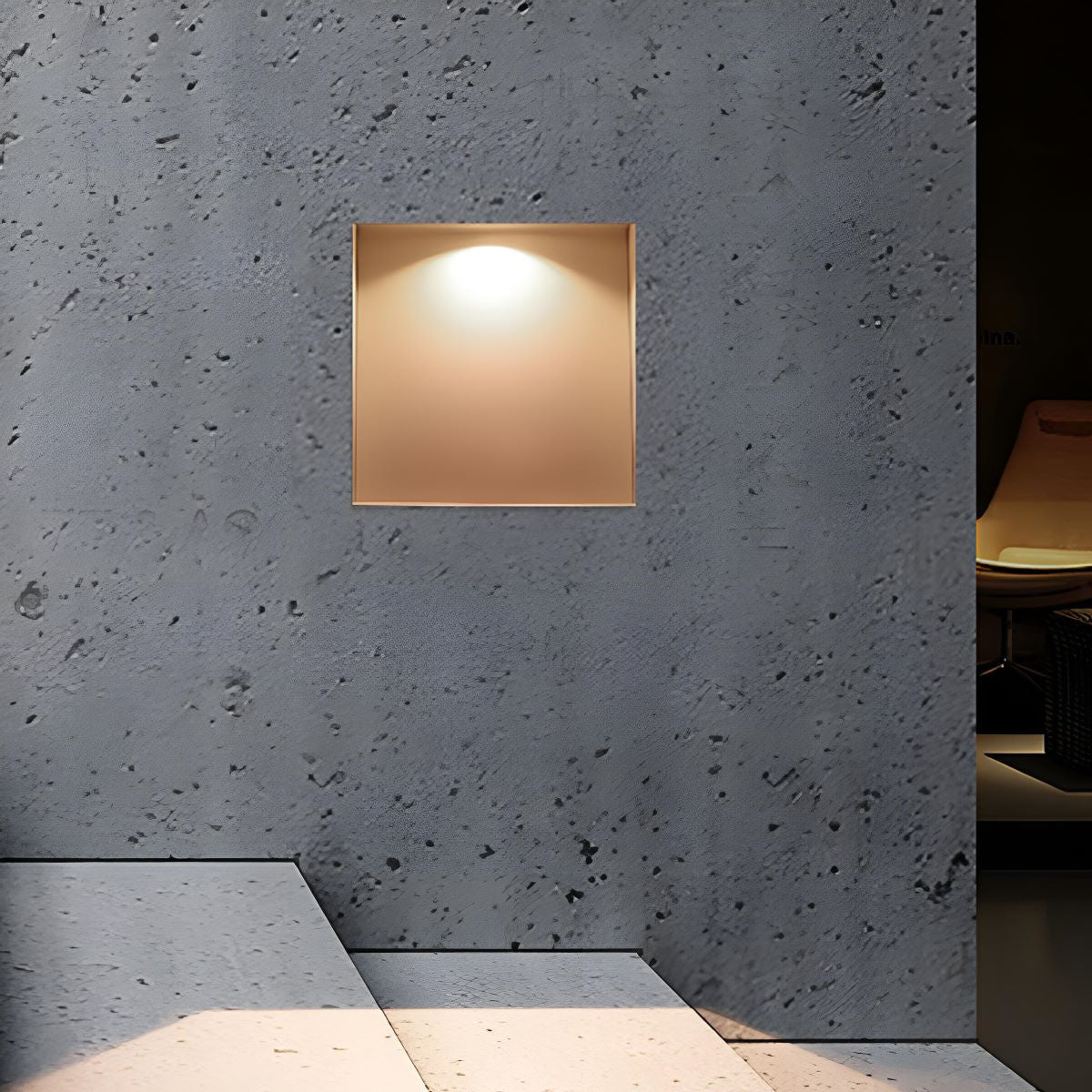 Lavisa - Square LED Recessed Step Light - Modern Minimalist Hallway Foot Lamp