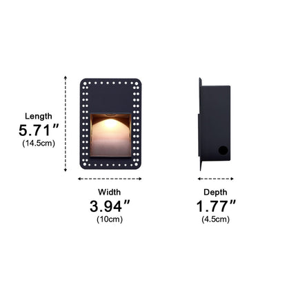Lavisa - Square LED Recessed Step Light - Modern Minimalist Hallway Foot Lamp