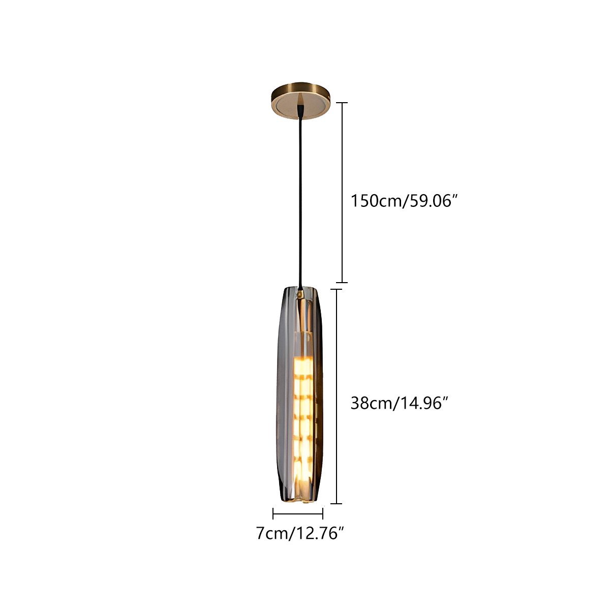 Lavisa - Modern Crystal Pendant Light Luxury Hanging Ceiling Fixture