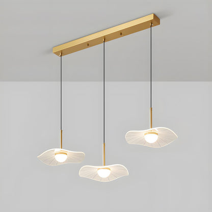 Lavisa - Modern Copper Lotus Leaf Bar LED Pendant Light