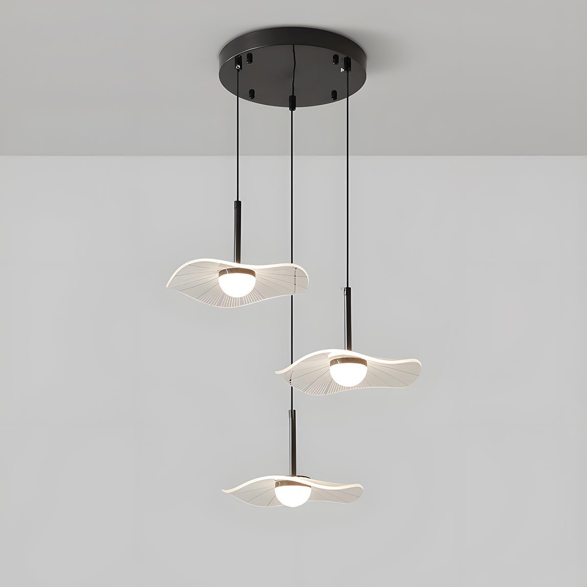 Lavisa - Modern Copper Lotus Leaf Bar LED Pendant Light
