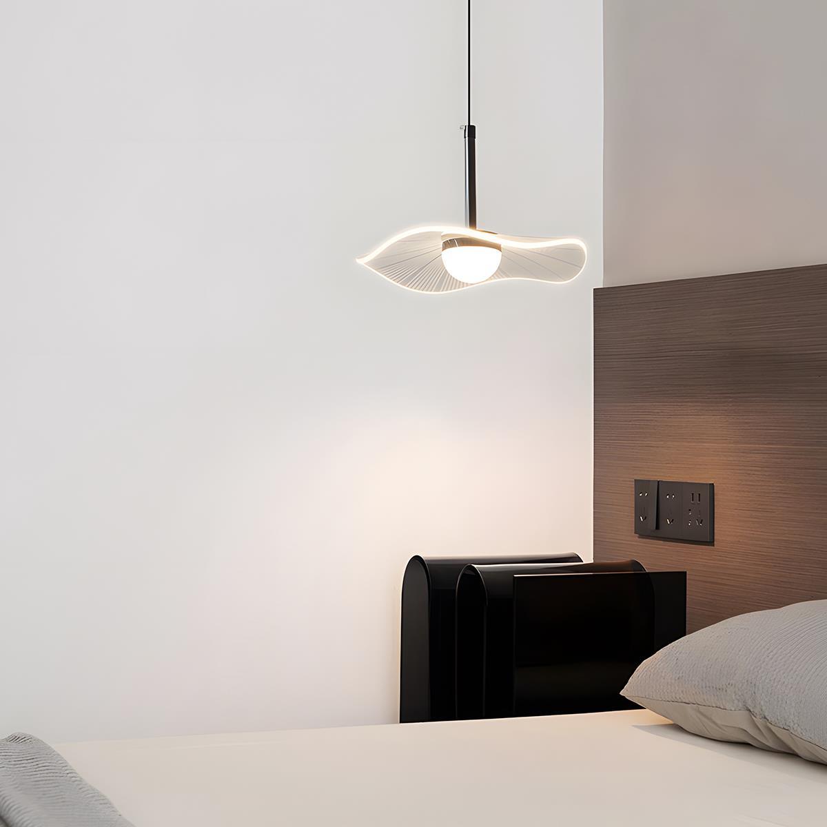 Lavisa - Modern Copper Lotus Leaf Bar LED Pendant Light