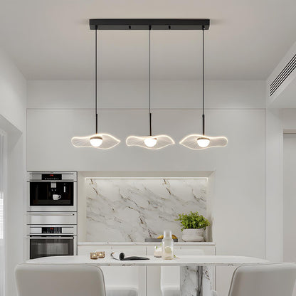 Lavisa - Modern Copper Lotus Leaf Bar LED Pendant Light