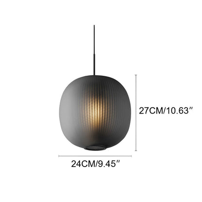 Lavisa - Modern Globe Glass Lantern LED Pendant Light