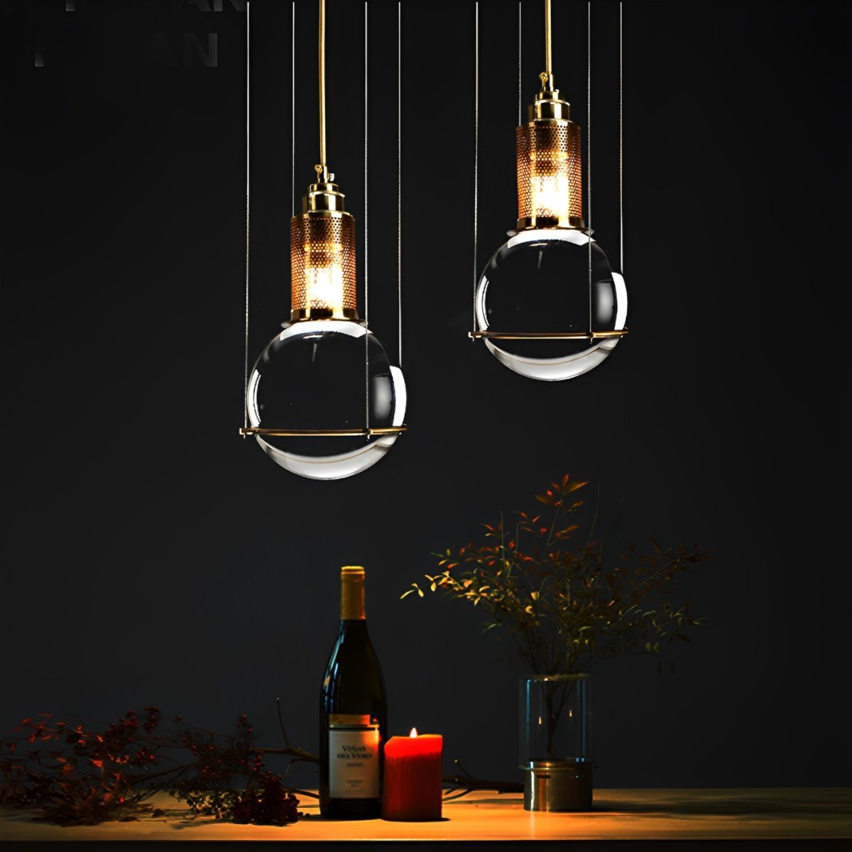 Lavisa - Crystal Globe LED Ceiling Pendant Light