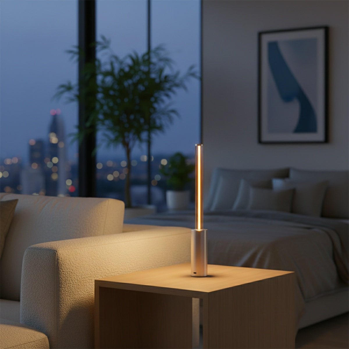 Lavisa - Modern Cylinder Dimmable LED Table Lamp