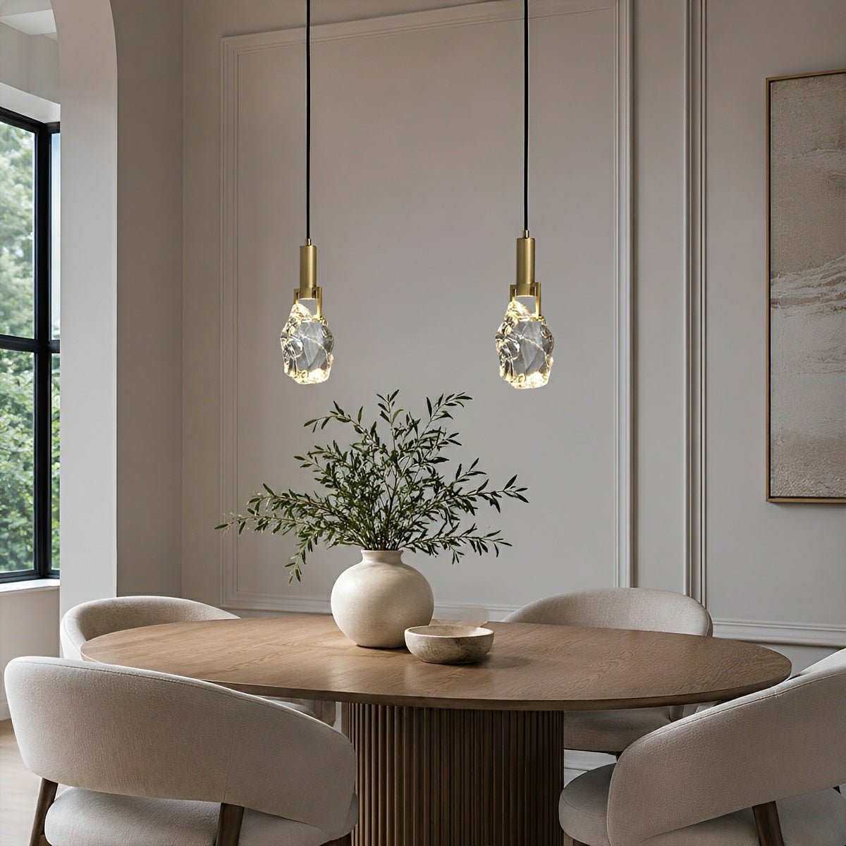 Lavisa - Modern Geometric Crystal Pendant Light