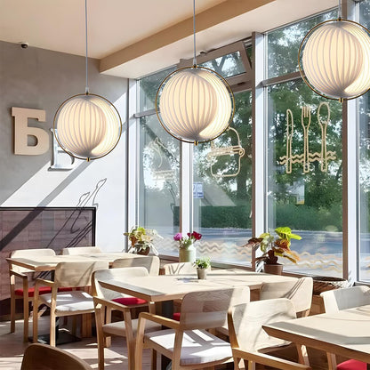 Lavisa - Modern Pleated Blinds Globe LED Pendant Light