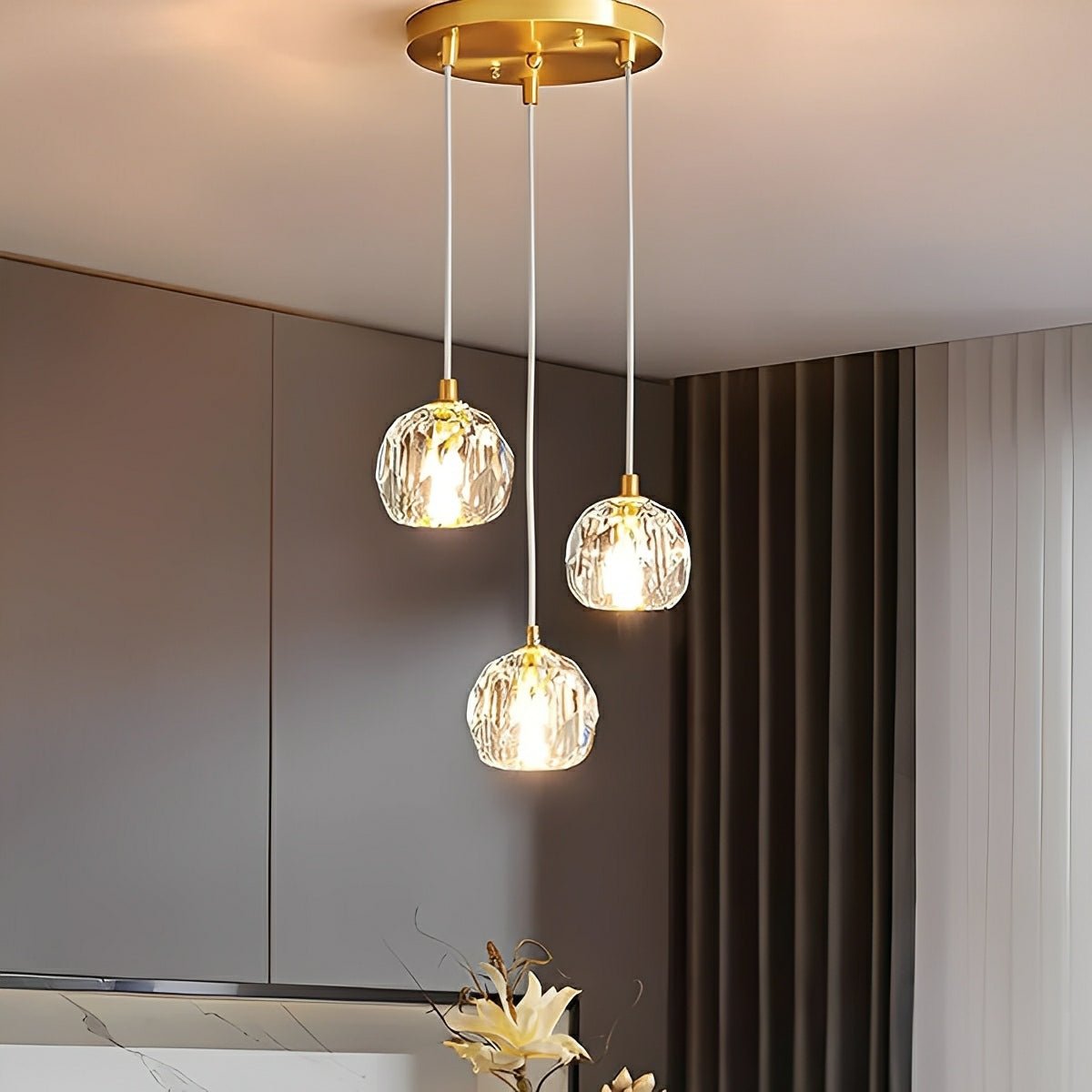 Lavisa - Modern Luxury Brass Crystal Pendant Light