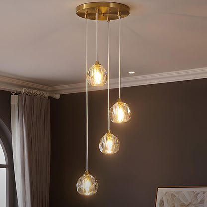 Lavisa - Modern Luxury Brass Crystal Pendant Light