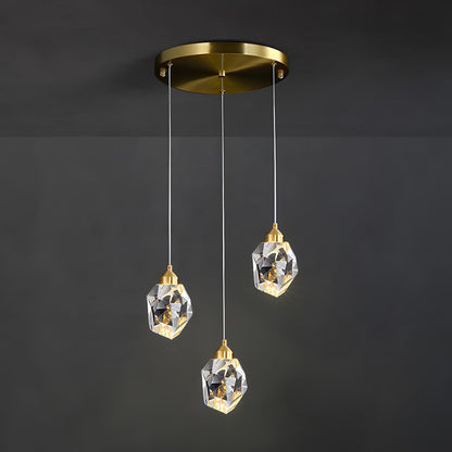 Lavisa - Luxury Brass and Crystal Pendant Light with Dimmable LED