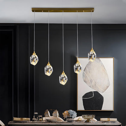 Lavisa - Luxury Brass and Crystal Pendant Light with Dimmable LED