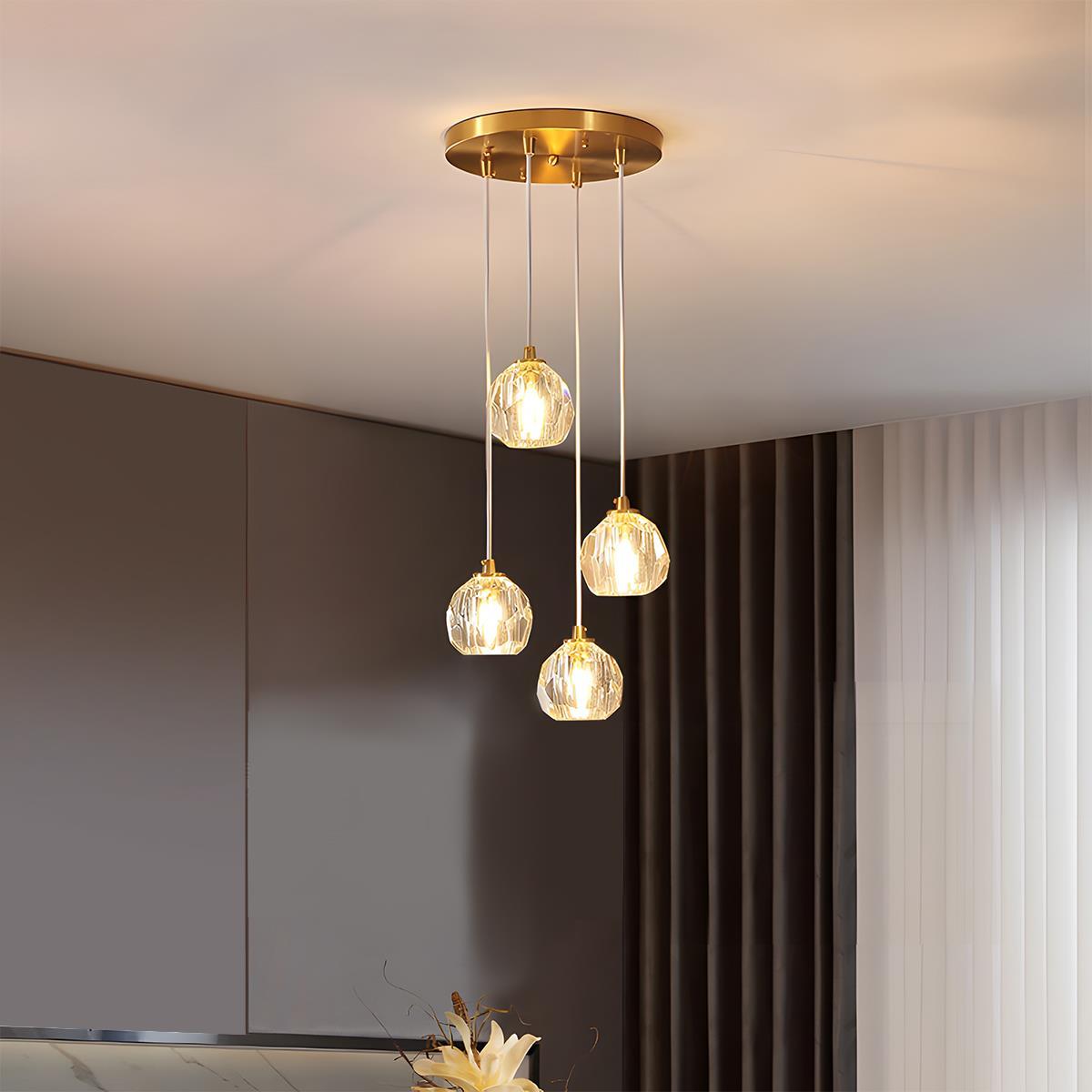 Lavisa - Modern Luxury Brass Crystal Pendant Light