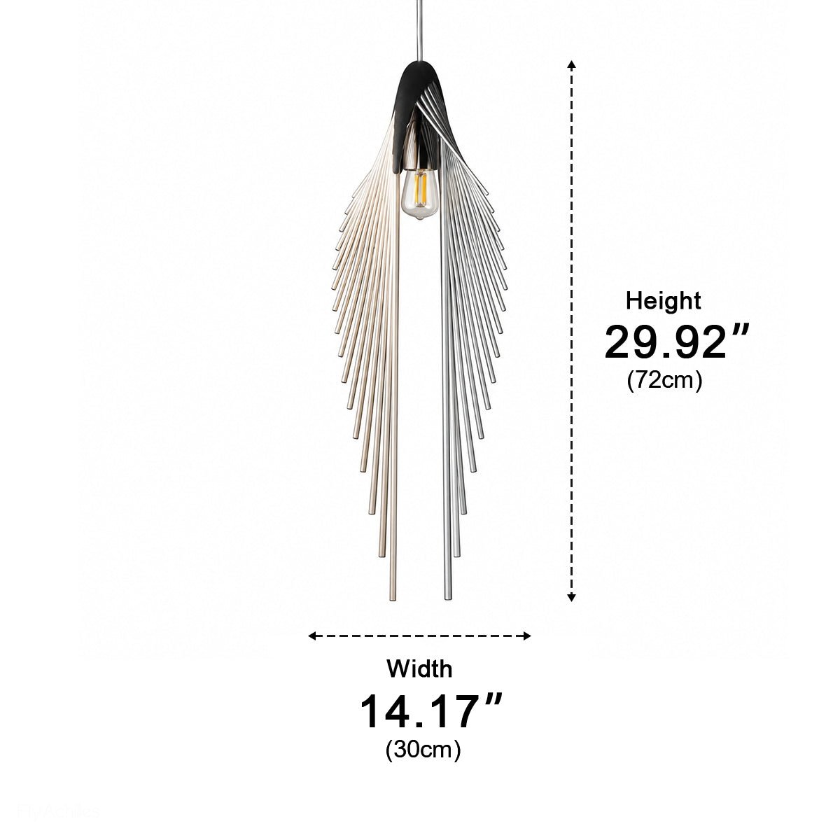Lavisa - Modern Luxury Sculptural Feather LED Pendant Light