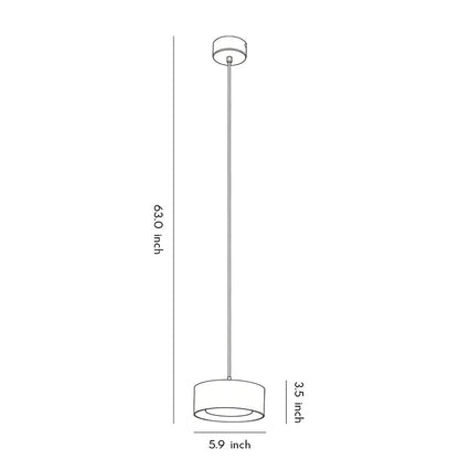 Lavisa - Modern Mini Round Pendant Light for Bedside