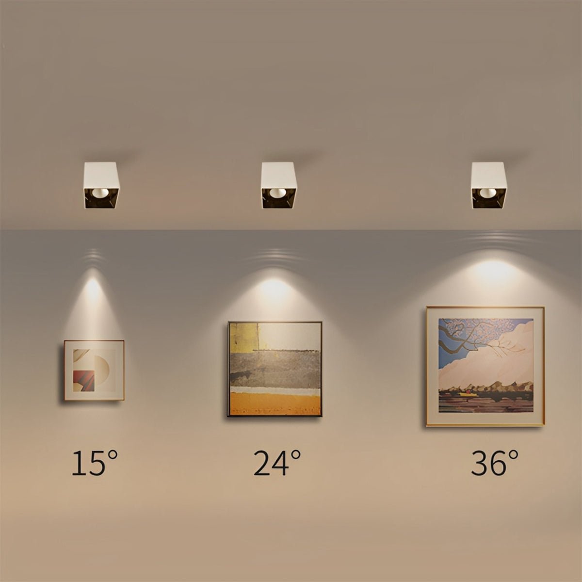 Lavisa - Modern Minimalist Aluminum Square COB Ceiling Spot Light