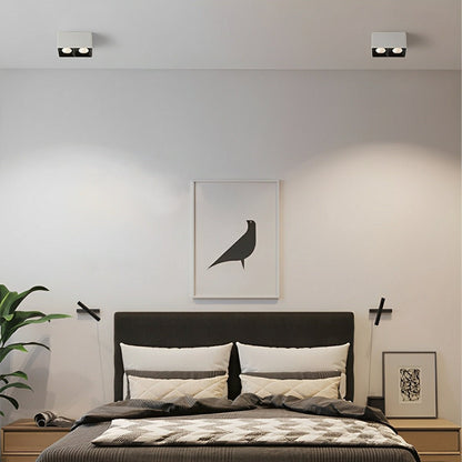 Lavisa - Modern Minimalist Aluminum Square COB Ceiling Spot Light