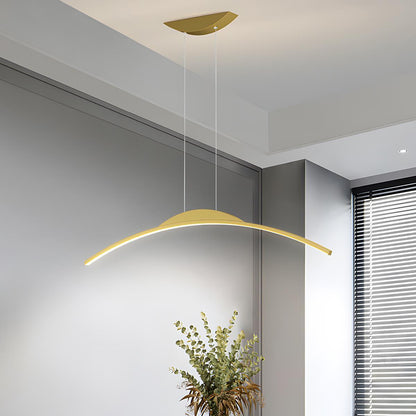 Lavisa - Modern Minimalist Arc Arch LED Strip Pendant Light
