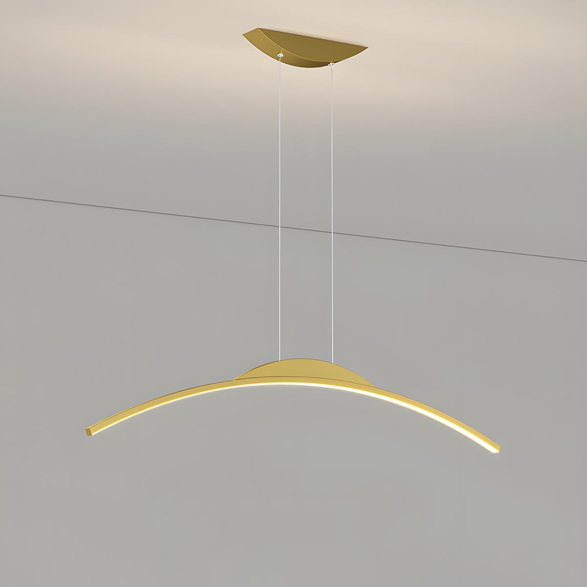 Lavisa - Modern Minimalist Arc Arch LED Strip Pendant Light