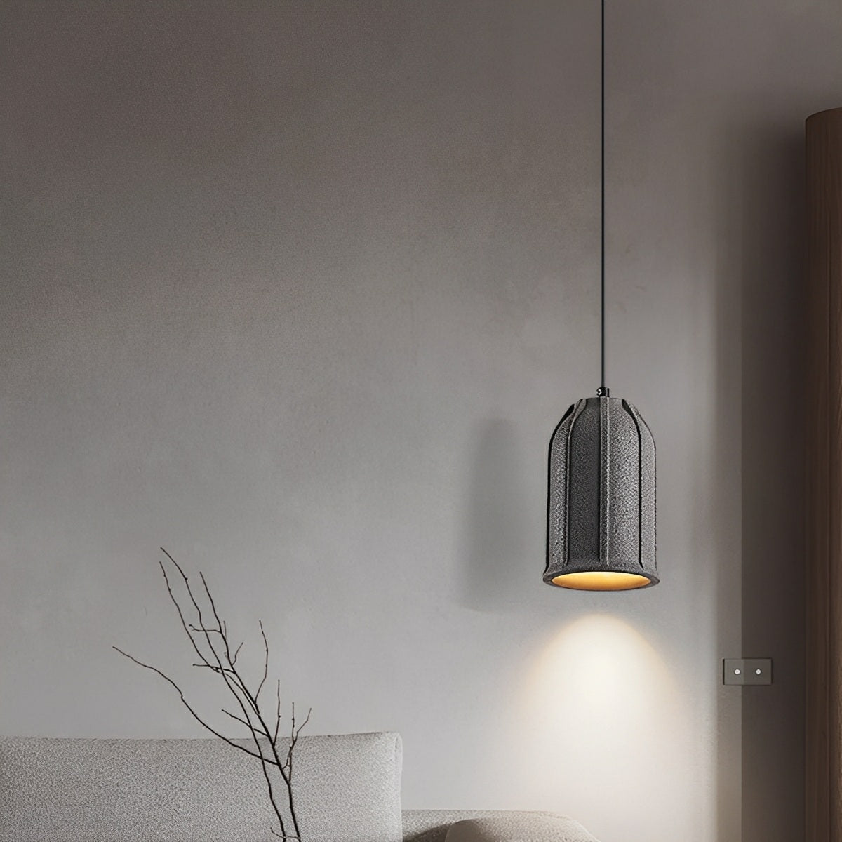Lavisa - Modern Bell Concrete LED Pendant Light