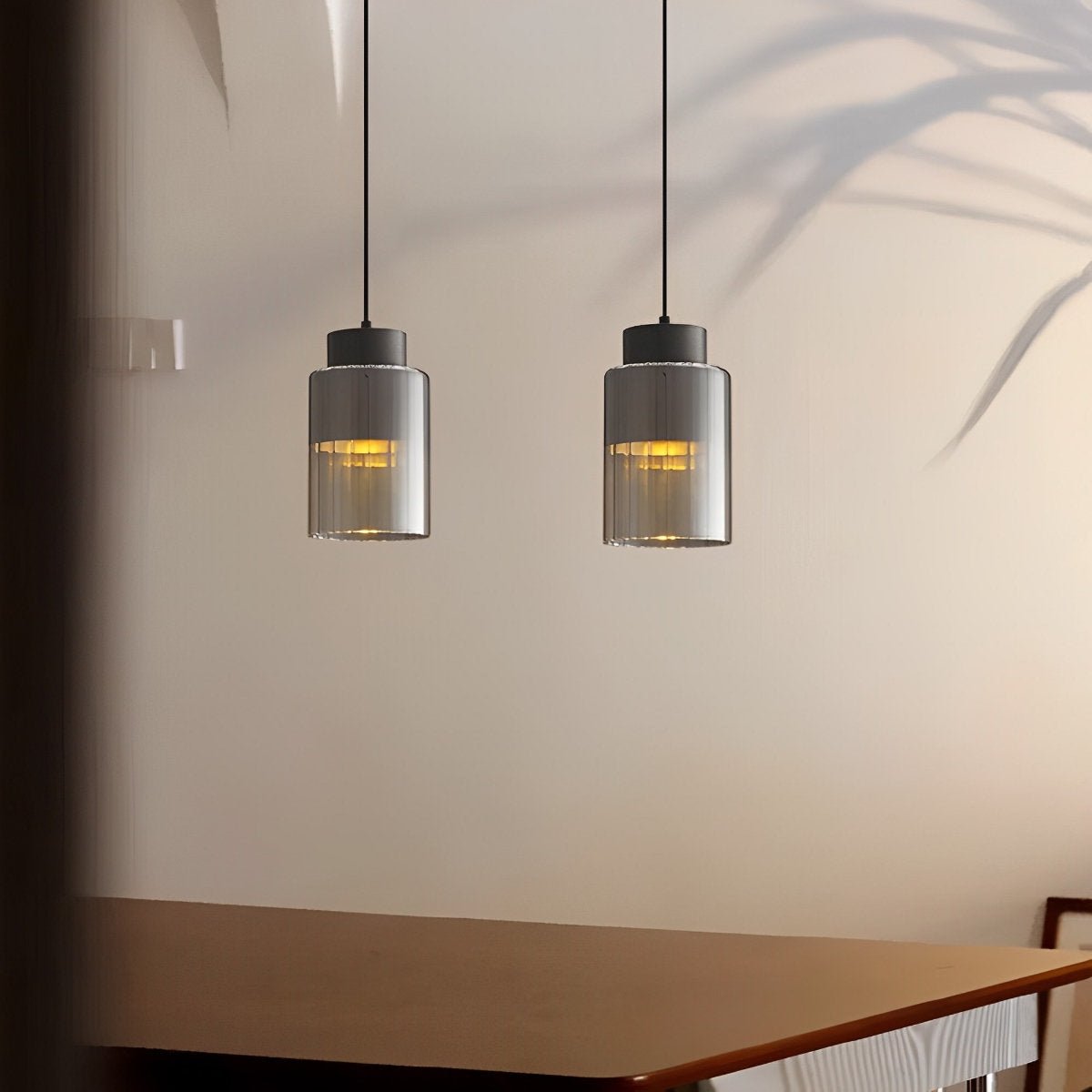 Lavisa - Minimalist Glass Brass Bedside Pendant Light