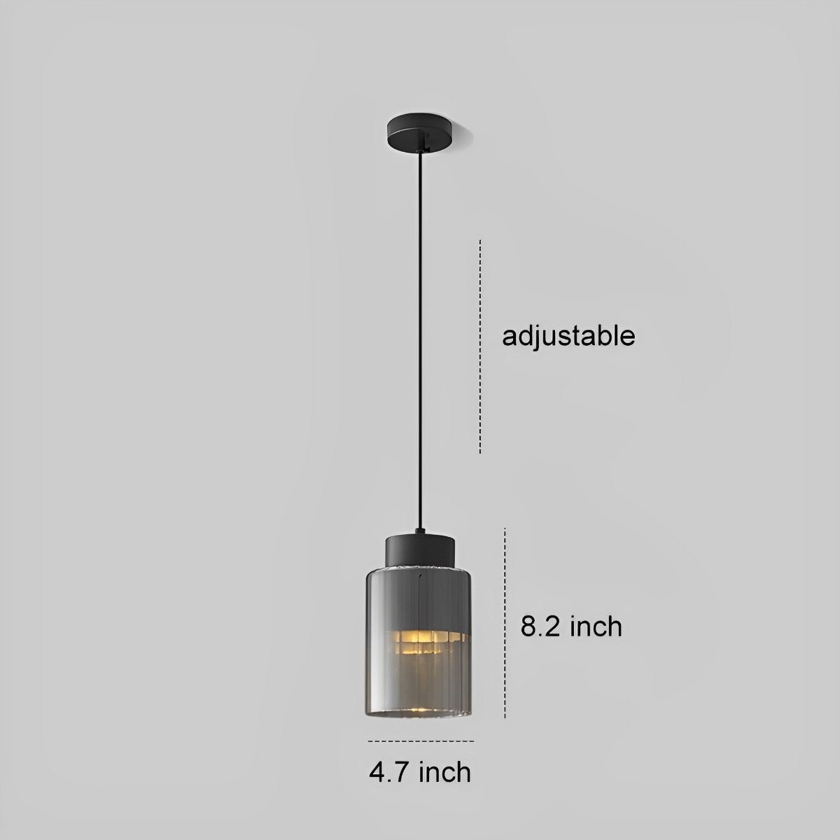 Lavisa - Minimalist Glass Brass Bedside Pendant Light