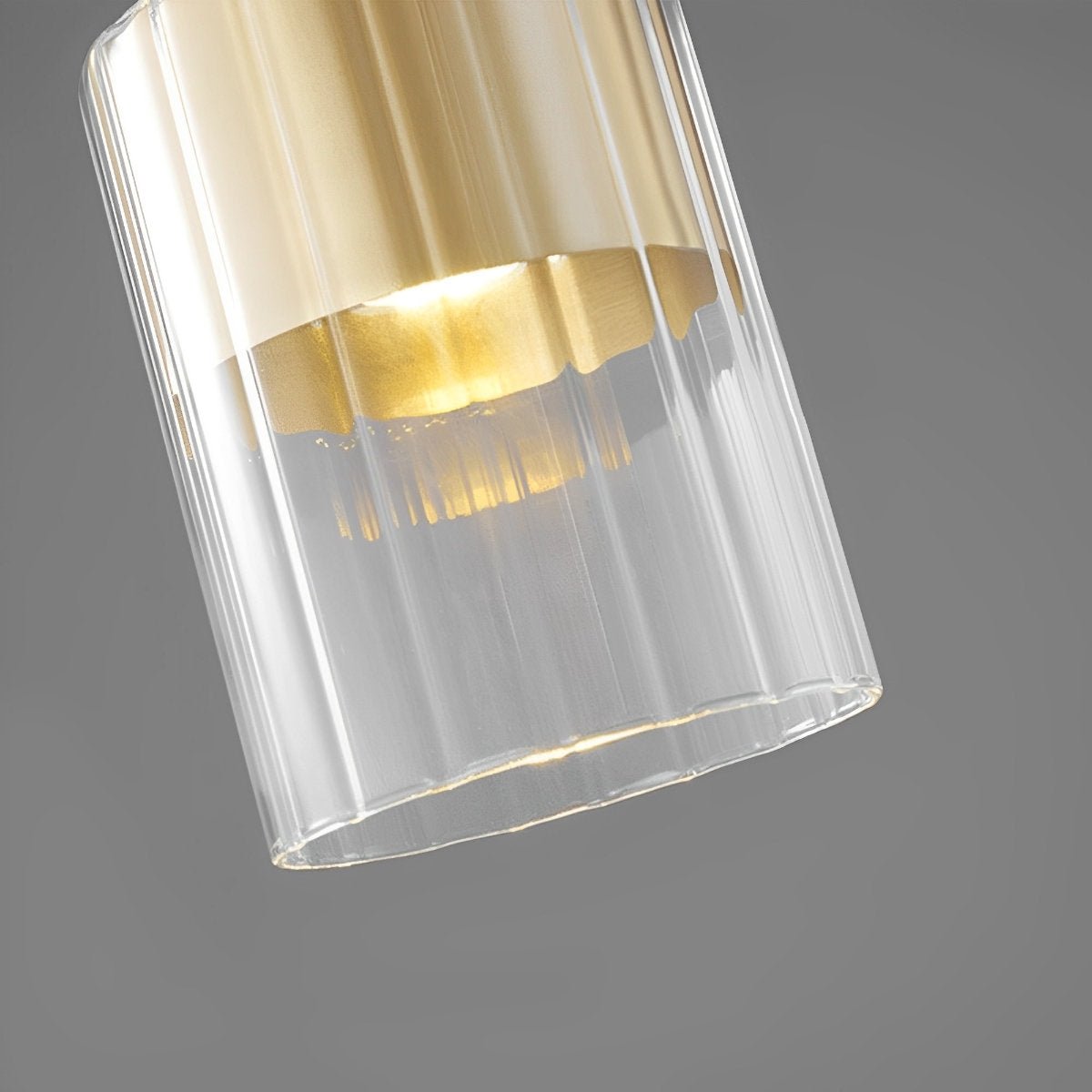Lavisa - Minimalist Glass Brass Bedside Pendant Light