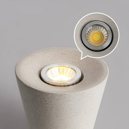 Lavisa - Modern Minimalist Cone Concrete LED Ceiling Light