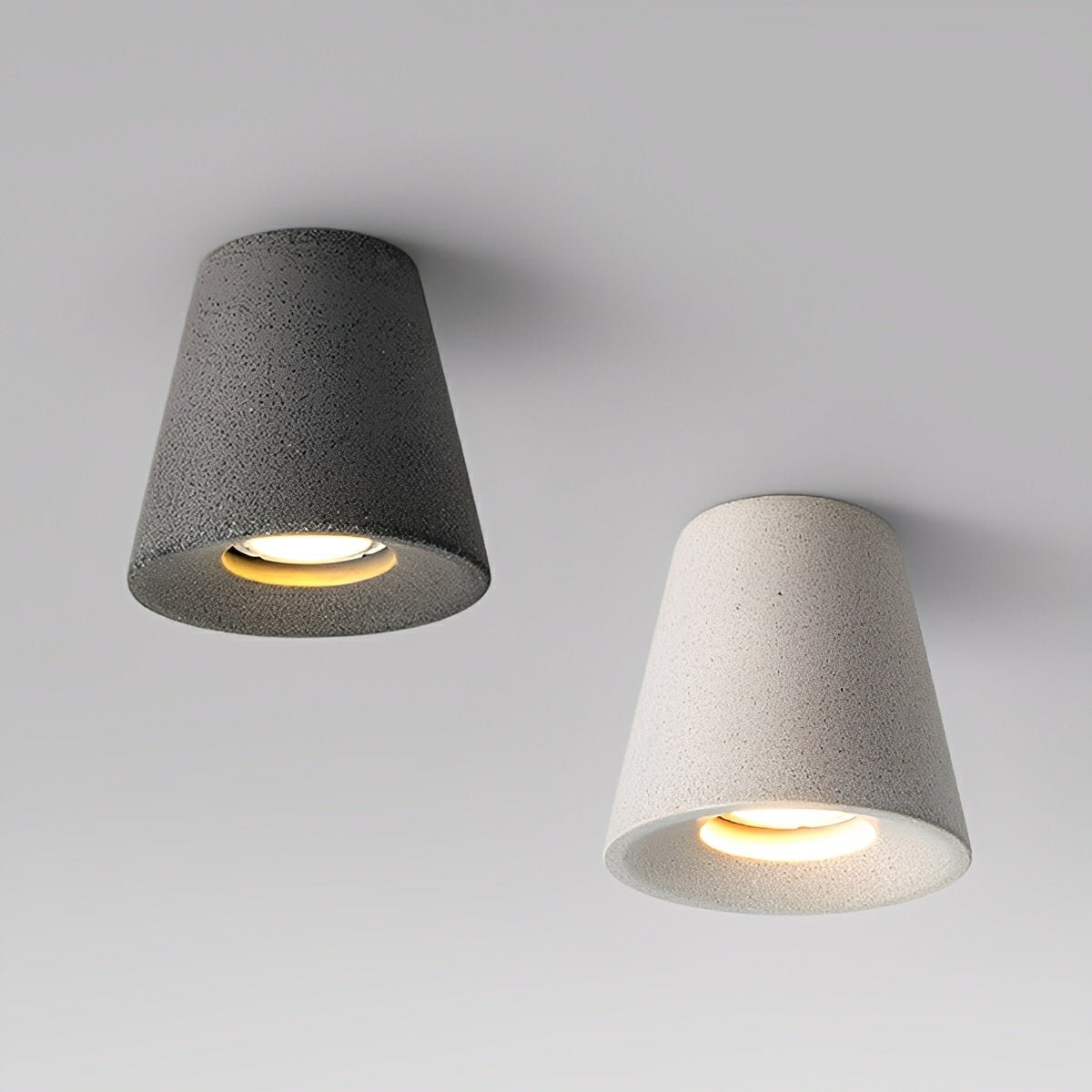 Lavisa - Modern Minimalist Cone Concrete LED Ceiling Light